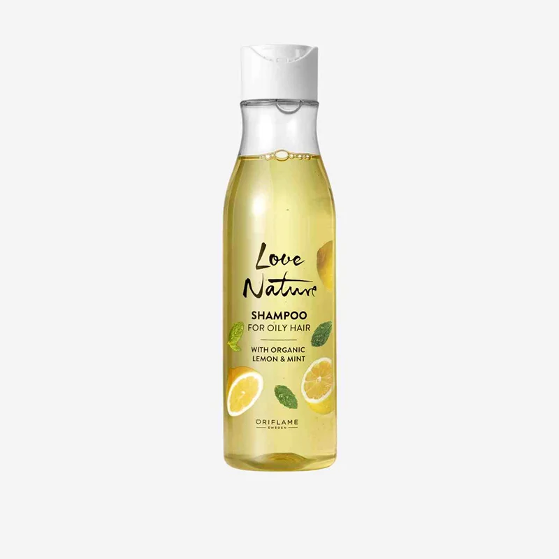 شامپو عصاره لیمو و نعناع مخصوص موهای چرب لاونیچر LOVE NATURE اوریفلیم250میل